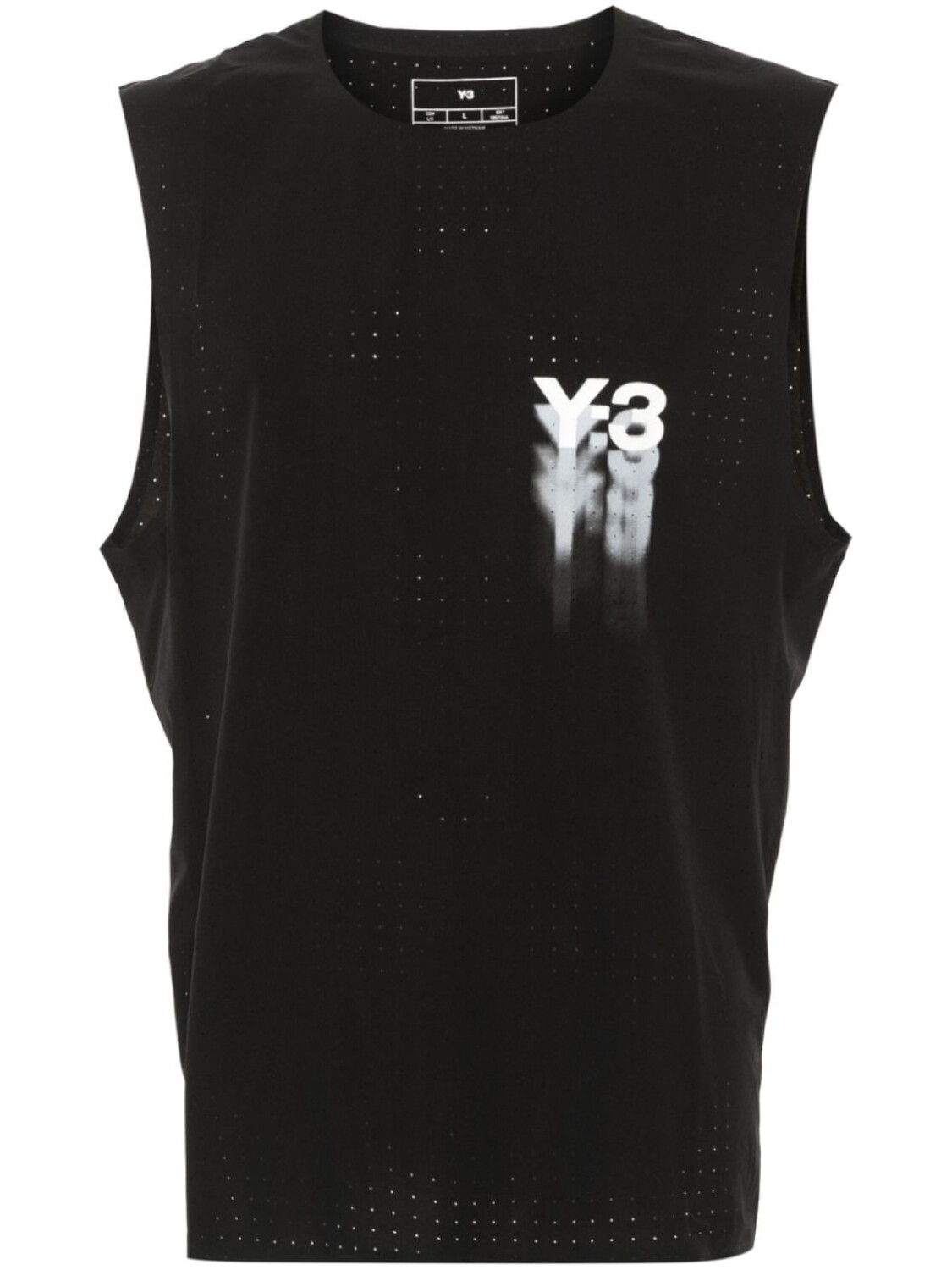

Y-3 топ с логотипом, черный