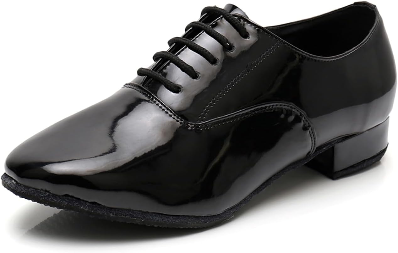 

Мужские кожаные танцевальные туфли SWDZM для стандартного и латинского танго, современных танцев, профессиональные тренировочные туфли, 8002-black-suede Sole