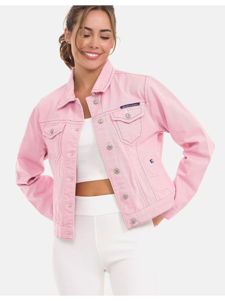 

Джинсовая куртка Cipo & Baxx Jeansjacke, розовый