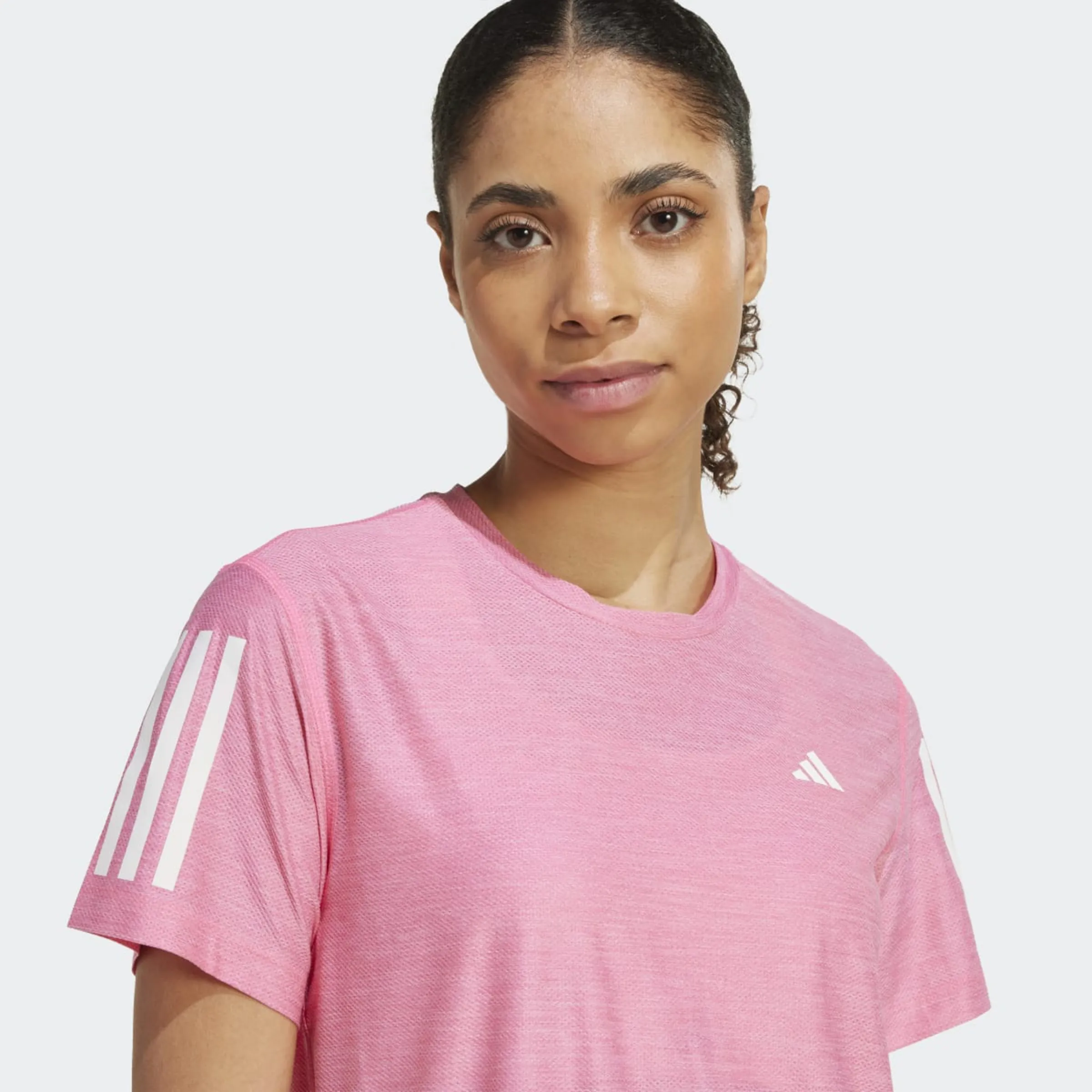 Женская футболка Own The Run Adidas, розовый — фото 4
