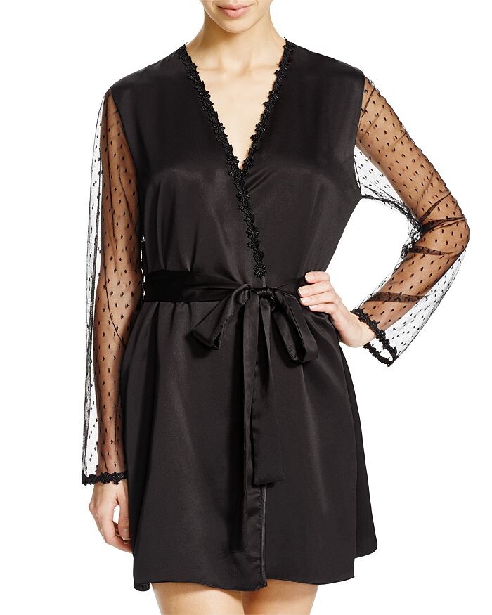 

Flora Nikrooz Халат Showstopper Charmeuse, черный