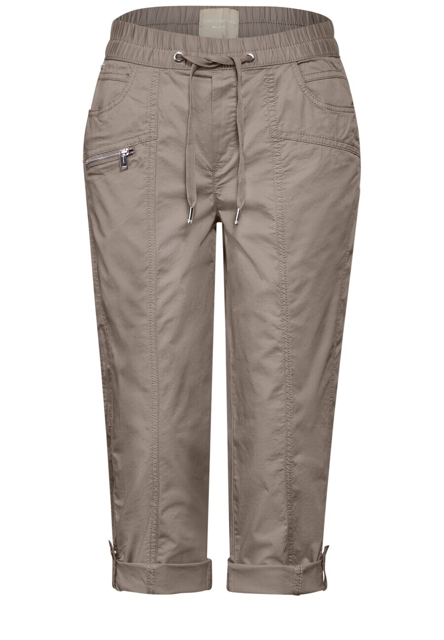 

Брюки STREET ONE Slim fit Pants, коричневый