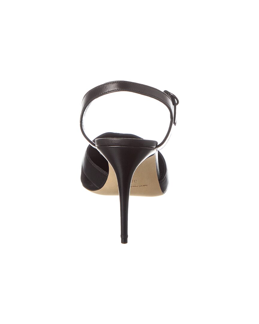 Туфли-лодочки Manolo Blahnik Aristida 90 из замши и кожи, черный — фото 3