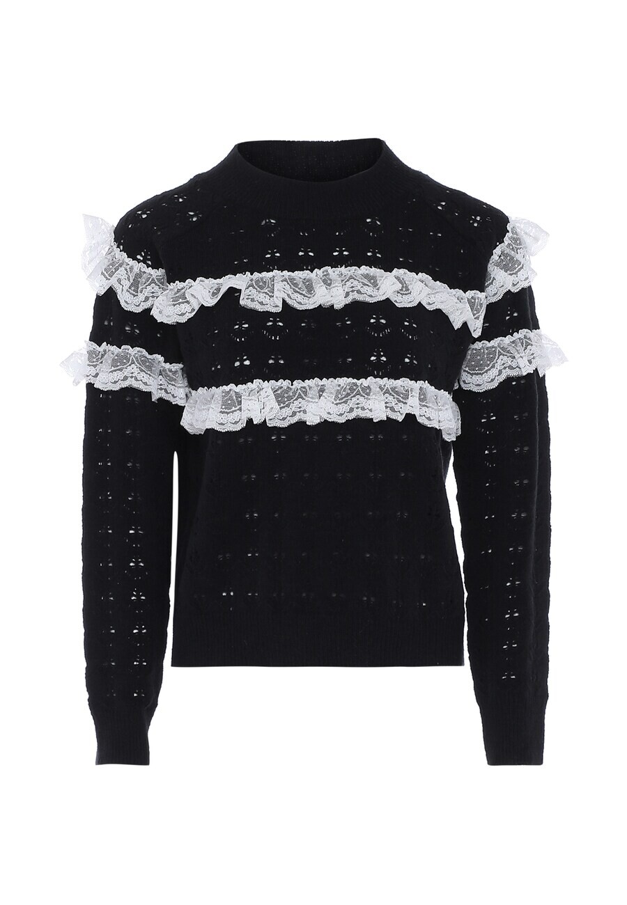 

Тонкий вязаный свитер NAEMI Sweater, черный
