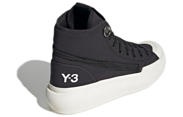 Модные кроссовки y 3 ajatu court high Adidas, черный — фото 4