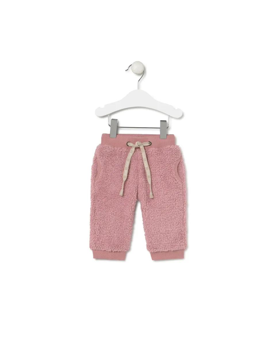 

Спортивные брюки для малыша из мягкого короткого ворса Tous, розовый