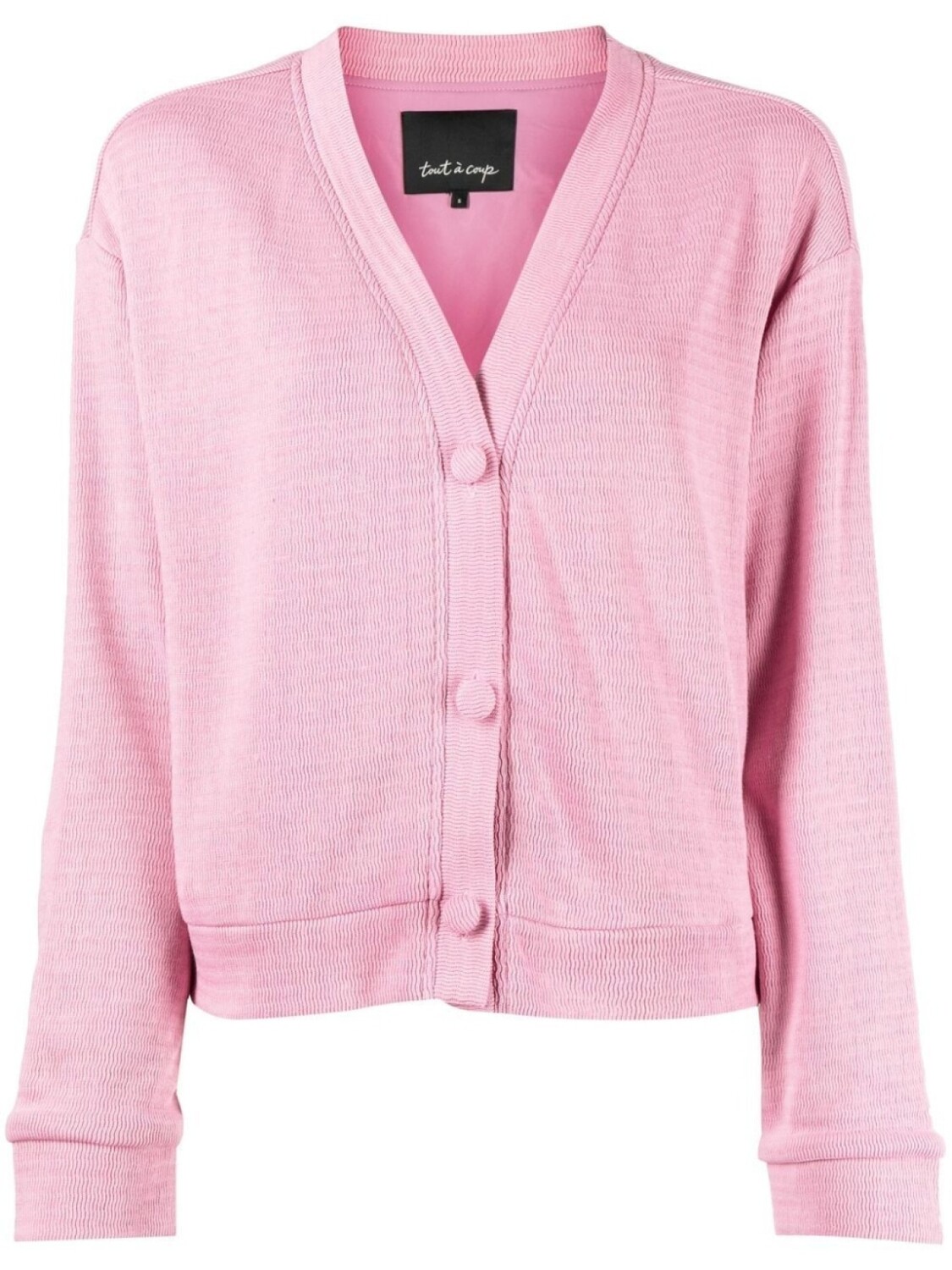 

Tout A Coup buttoned-up V-neck jacket, розовый