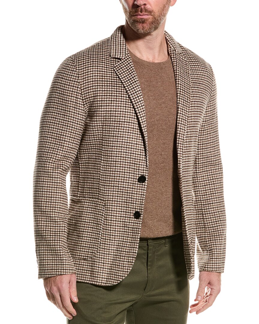 

Блейзер Reiss Flutter из смесовой шерсти, коричневый
