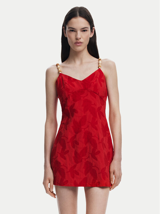 

Коктейльное платье облегающего кроя Tigris 25SWVW85 Desigual, красный