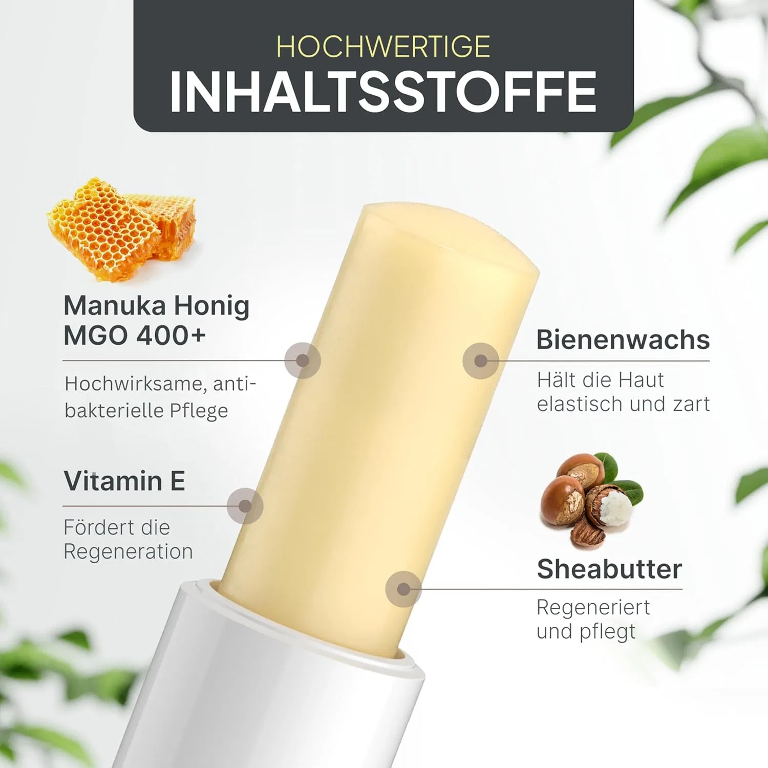 Бальзам для губ с медом манука и SPF 25, 4.6 г Evernourished — фото 4