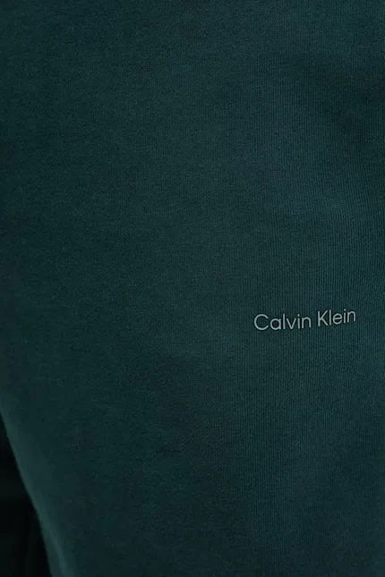 Шорты спортивные хлопковые Calvin Klein, зеленый — фото 4
