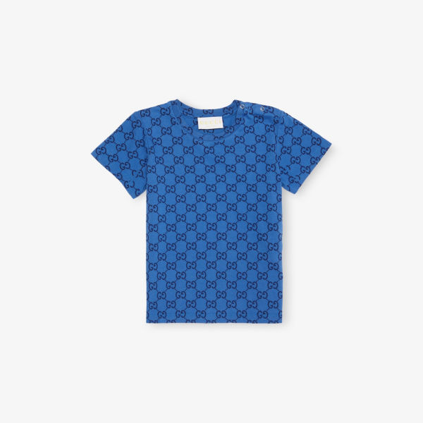 

Футболка Gucci Baby с принтом, синий