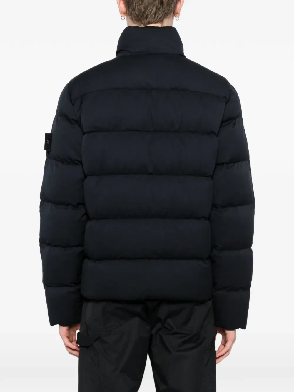 Пуховик 4100100 Twill Wool-tC_Stone Island Ghost, синий — фото 4