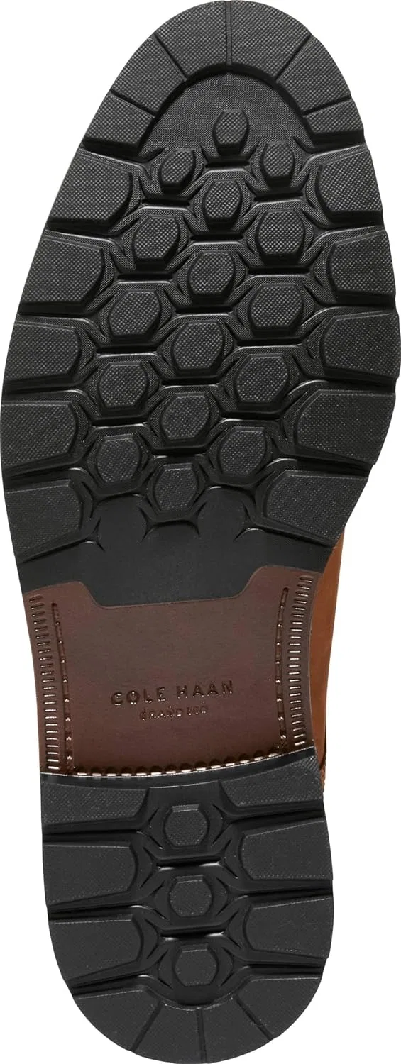 Мужские туфли Cole Haan - Chamberlin Grand Plain Toe Oxford, Brt Tan Nbk Blk Wr — фото 2