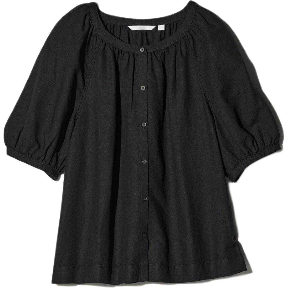 

UNIQLO Женская черная рубашка