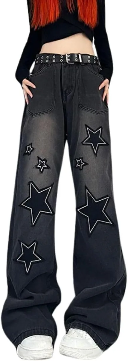 

Hopecn женские мешковатые джинсы Y2K эстетика HOPECK