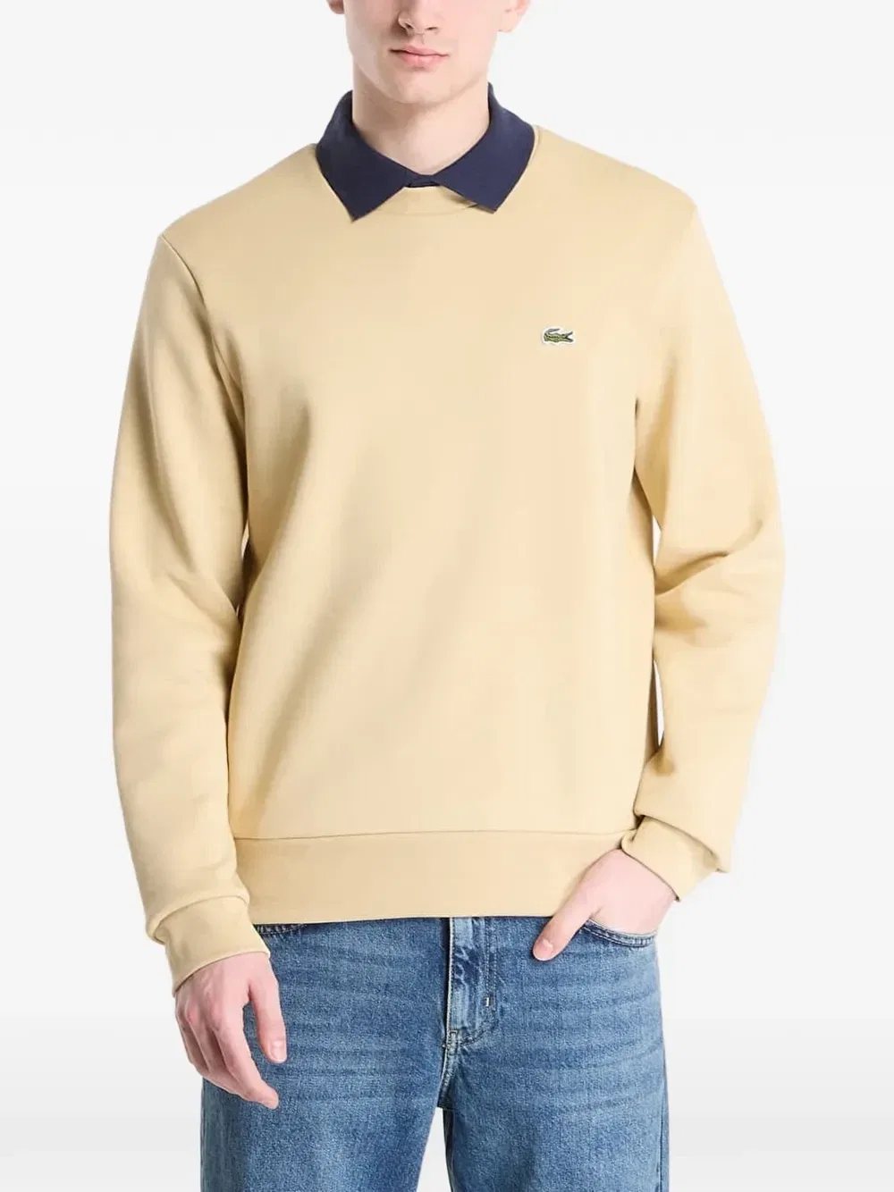 Толстовка с нашивкой-логотипом Lacoste, бежевый