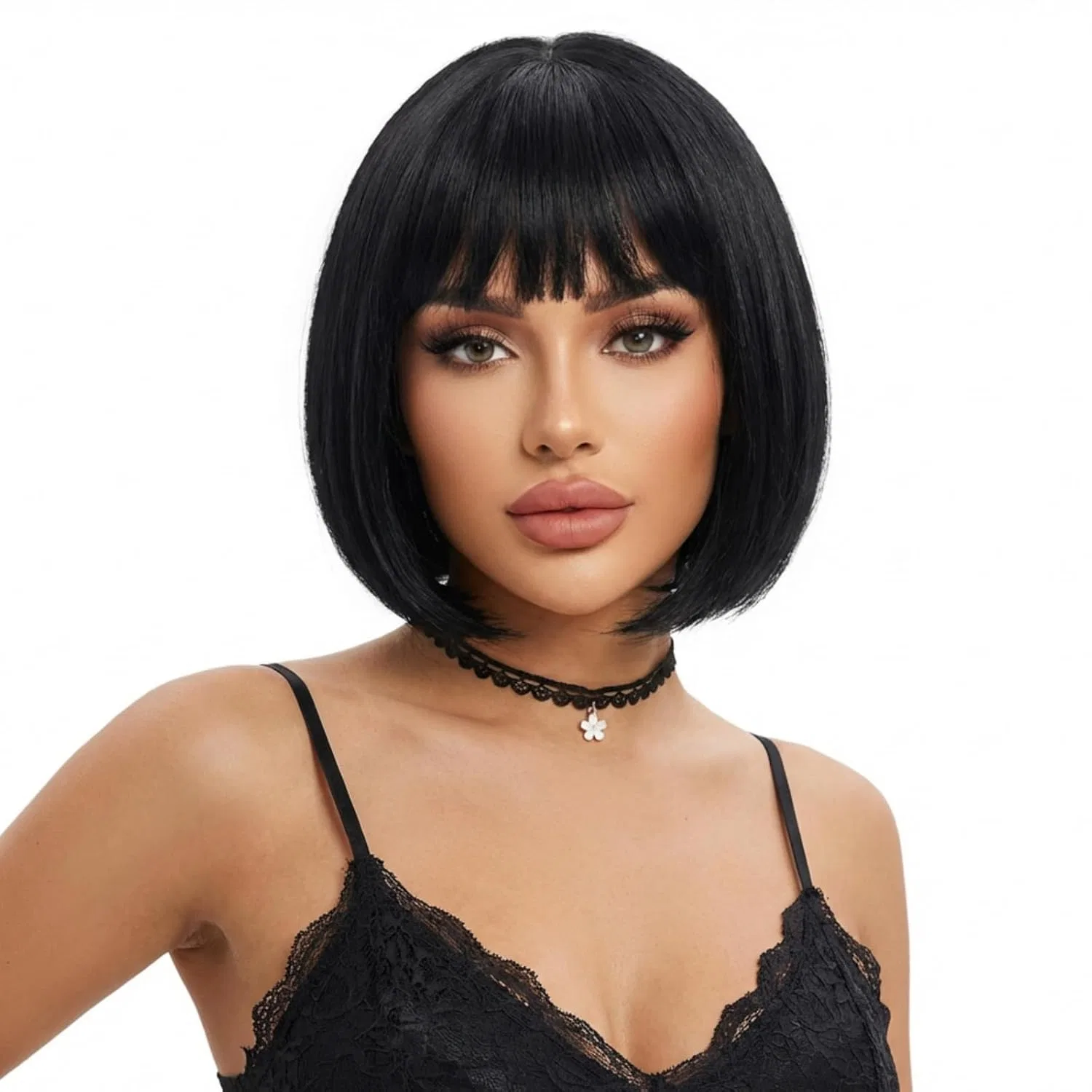Короткий прямой парик-каре с челкой STfantasy Stfantasy, Short Black