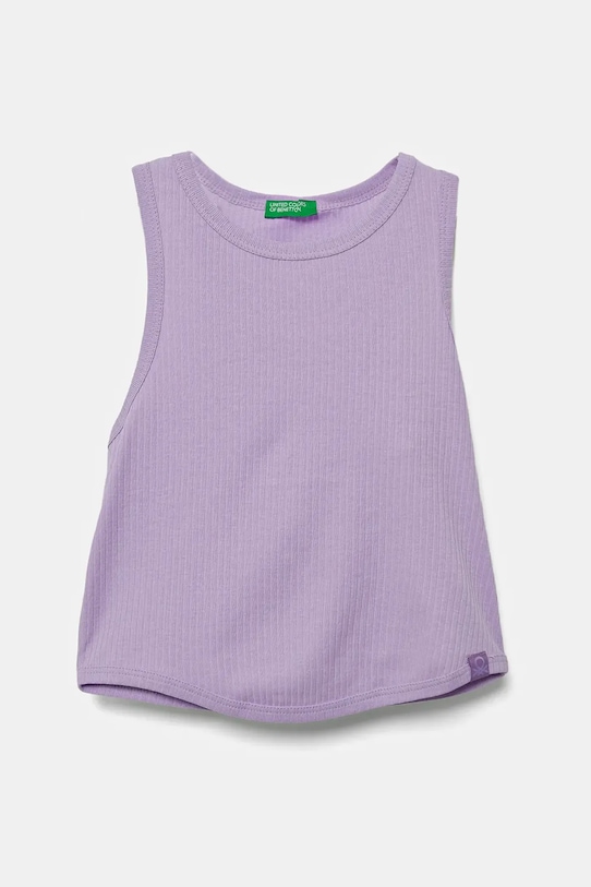 

Детский хлопковый топ United Colors Of Benetton, фиолетовый