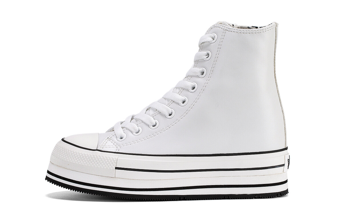 

Кеды, скейтборд обувь женская высокая Iijin, цвет All White