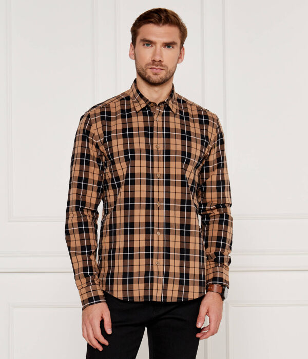 

Рубашка c-liam Regular fit Boss, коричневый