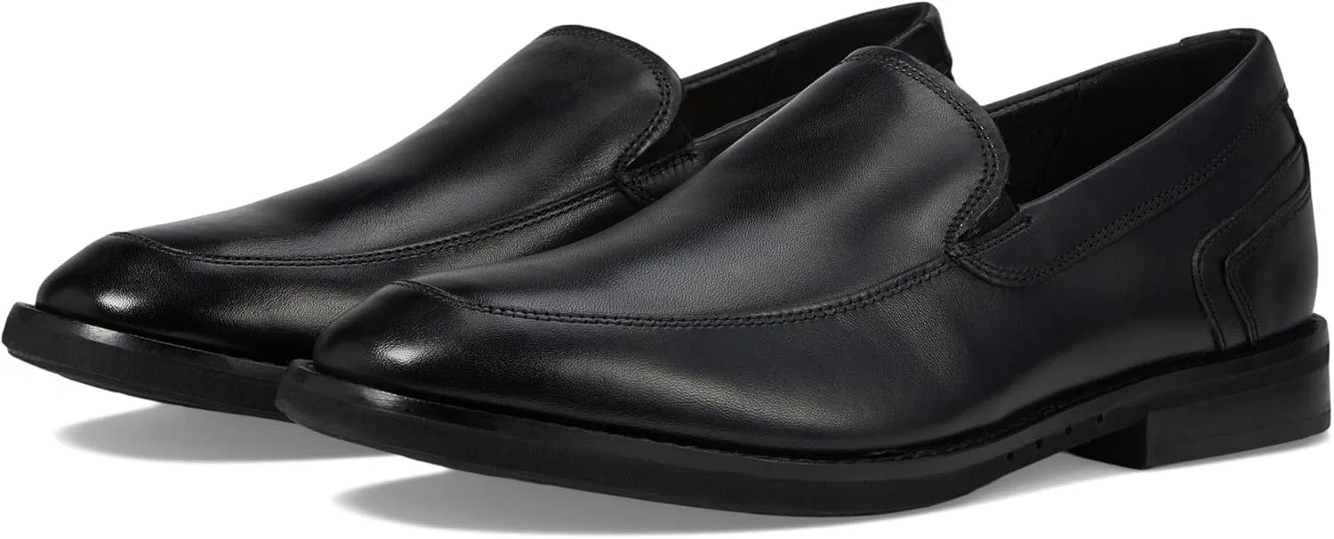 Туфли Clarks Un Hugh Step, 2-Black (Black Leather)