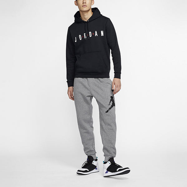 Толстовка Air Jordan Alphabet Athletic Hoodie Men's Black Gift for Him, черный — фото 3