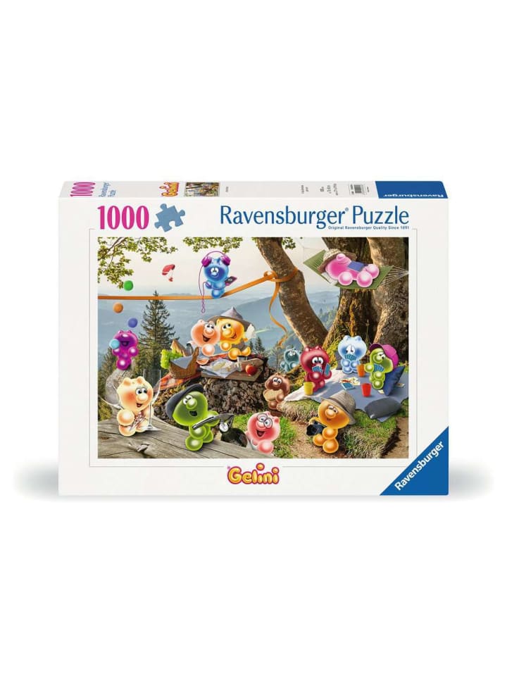 

Пазл Ravensburger, 1000 деталей. Отправляемся на красочный пикник