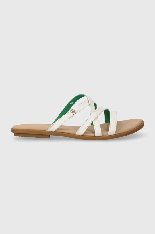 

Кожаные шлепанцы TH STRAP FLAT SANDAL Tommy Hilfiger, бежевый
