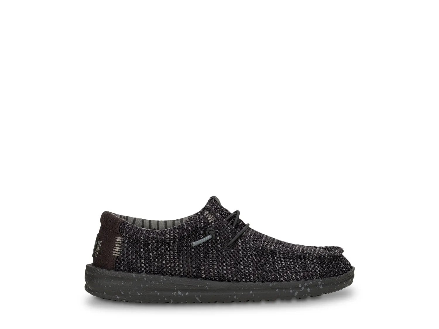 Слипоны HEYDUDE Waly Stretch Sox Slip-On - Kids', черный/черный — фото 2