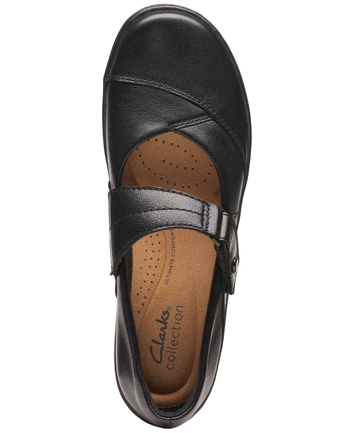 Женские балетки Cora Gema Mary Jane на плоской подошве Clarks — фото 4