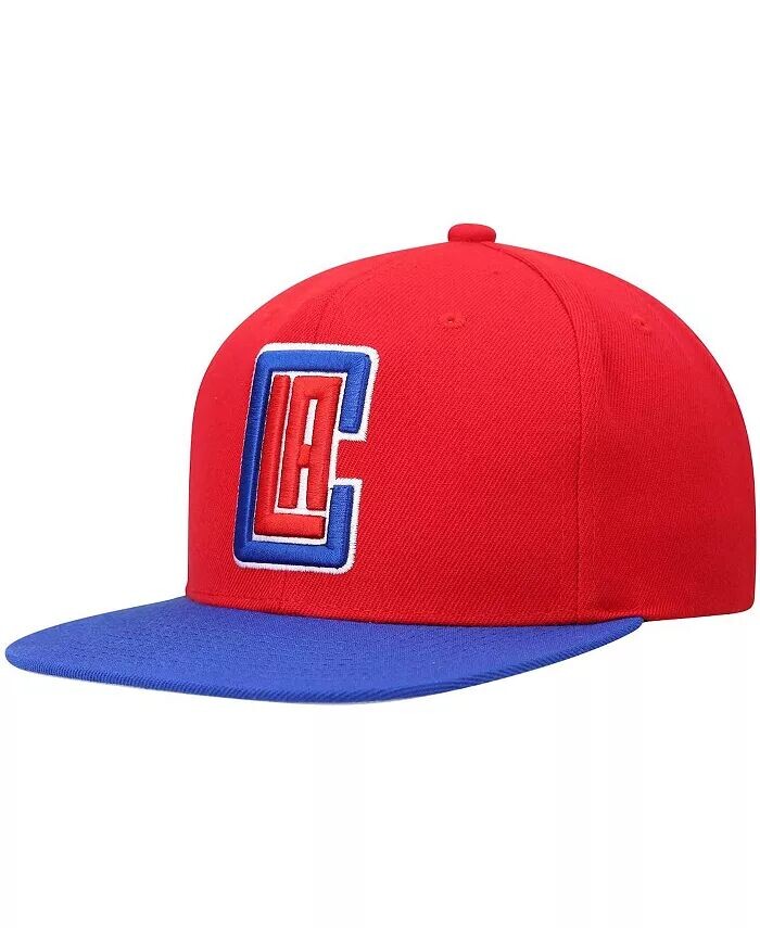 

Мужская двухцветная кепка Snapback 2.0 красного цвета и Royal LA Clippers Team Mitchell & Ness