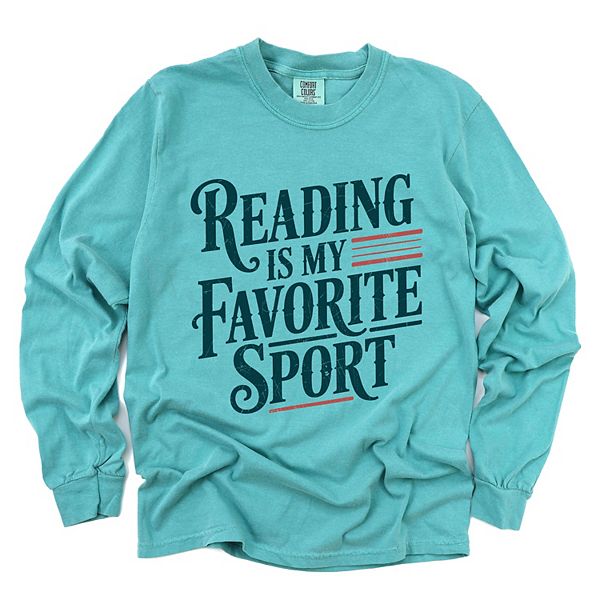 

Футболка с принтом Reading is my favorite sport stripes Simply Sage Market, Seafoam, Зеленый, Футболка с принтом Reading is my favorite sport stripes Simply Sage Market, Seafoam