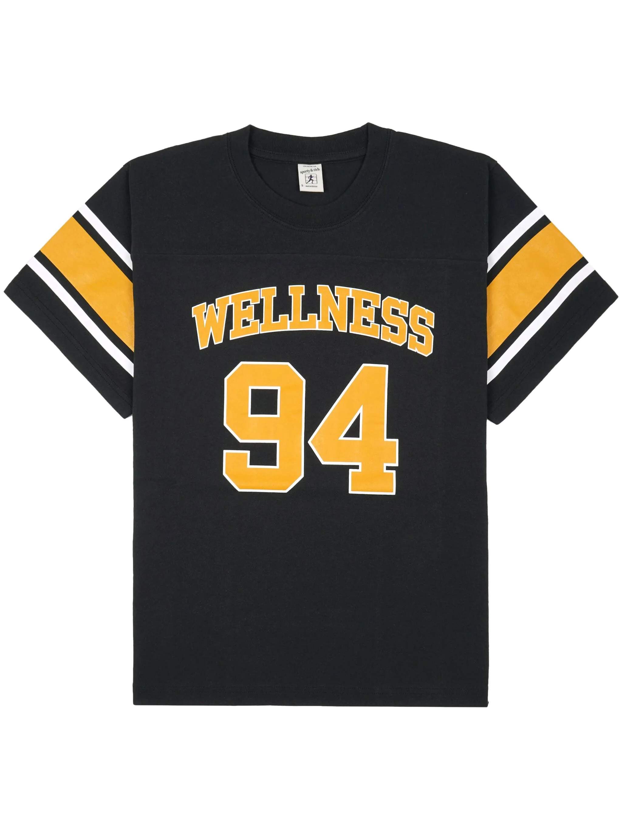 

Футболка с принтом Wellness 94 Sporty & Rich, черный