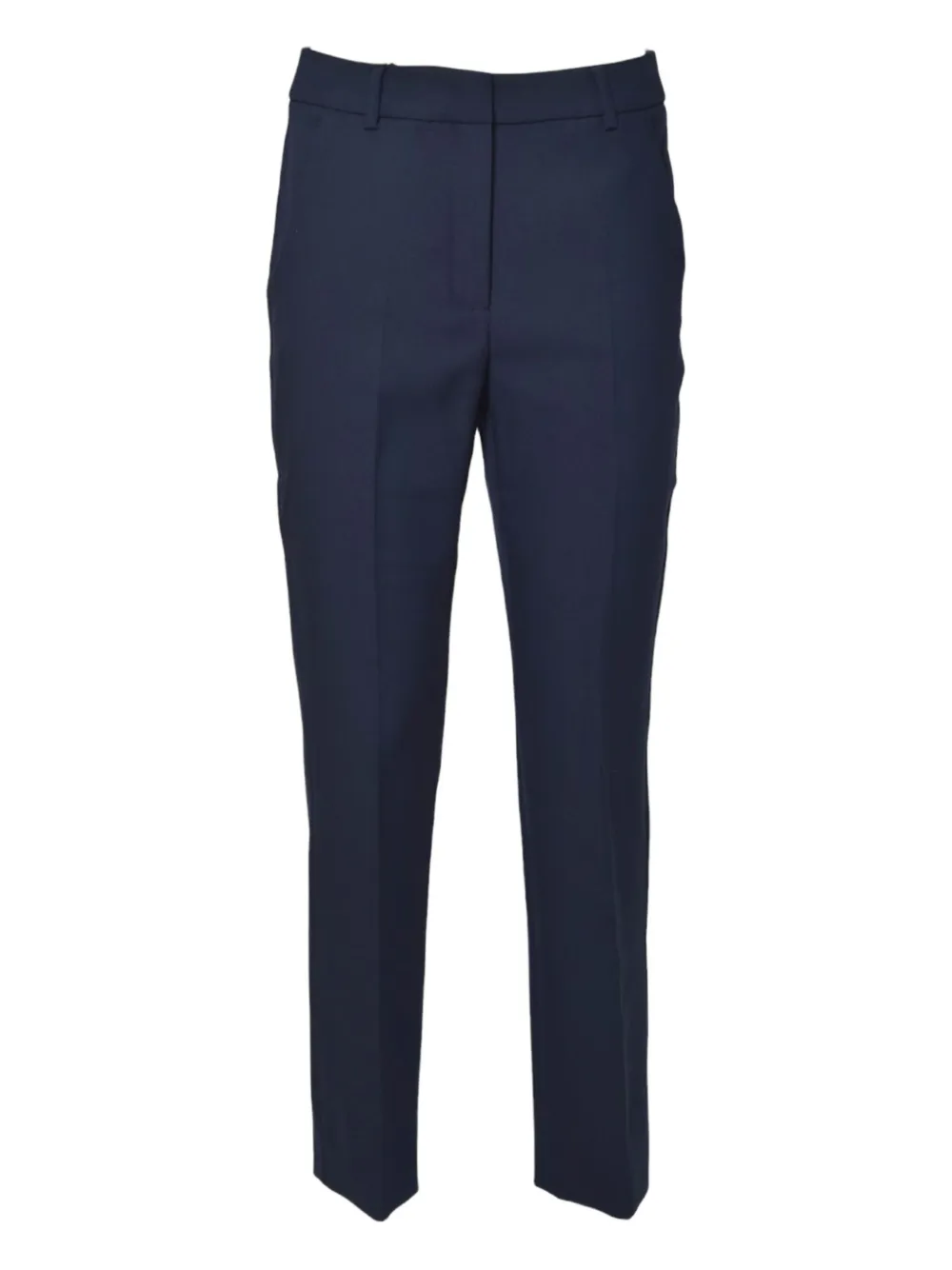 

Брюки из смесовой хлопчатобумажной ткани Weekend Max Mara, синий