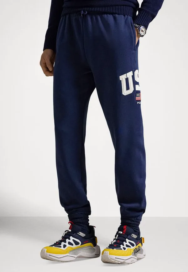 Спортивные штаны из флиса с олимпийским флагом Polo Ralph Lauren, Refined Navy