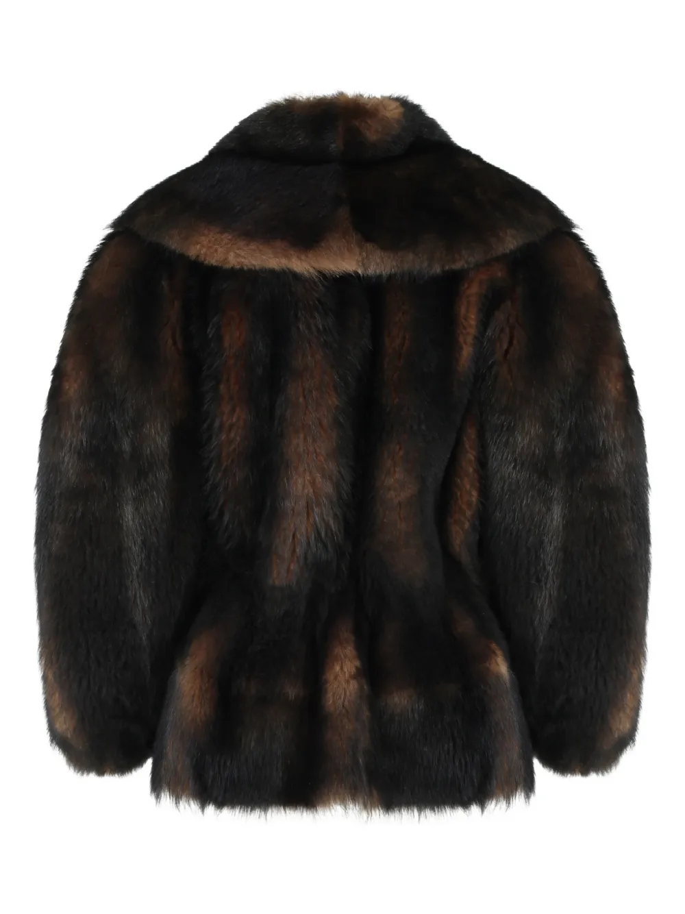 Фактурная двусторонняя куртка Fendi, коричневый — фото 2
