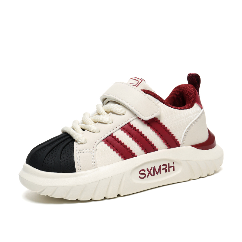 

Нескользящие амортизирующие устойчивые к истиранию водонепроницаемые кроссовки Skateboard для детей Binary, Hbc90066 Burgundy[Leather Upper Waterproof]