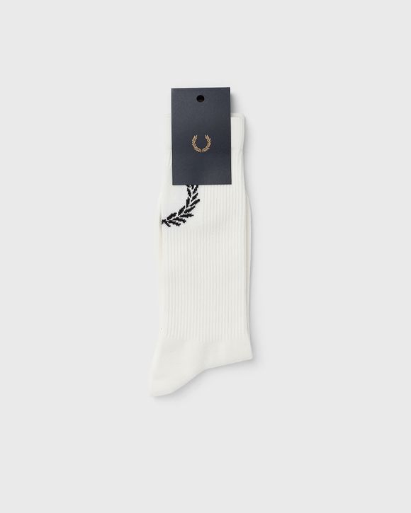 

Носки Fred Perry Laurel Wreath Jacquard Sock, цвет snowwhite/black