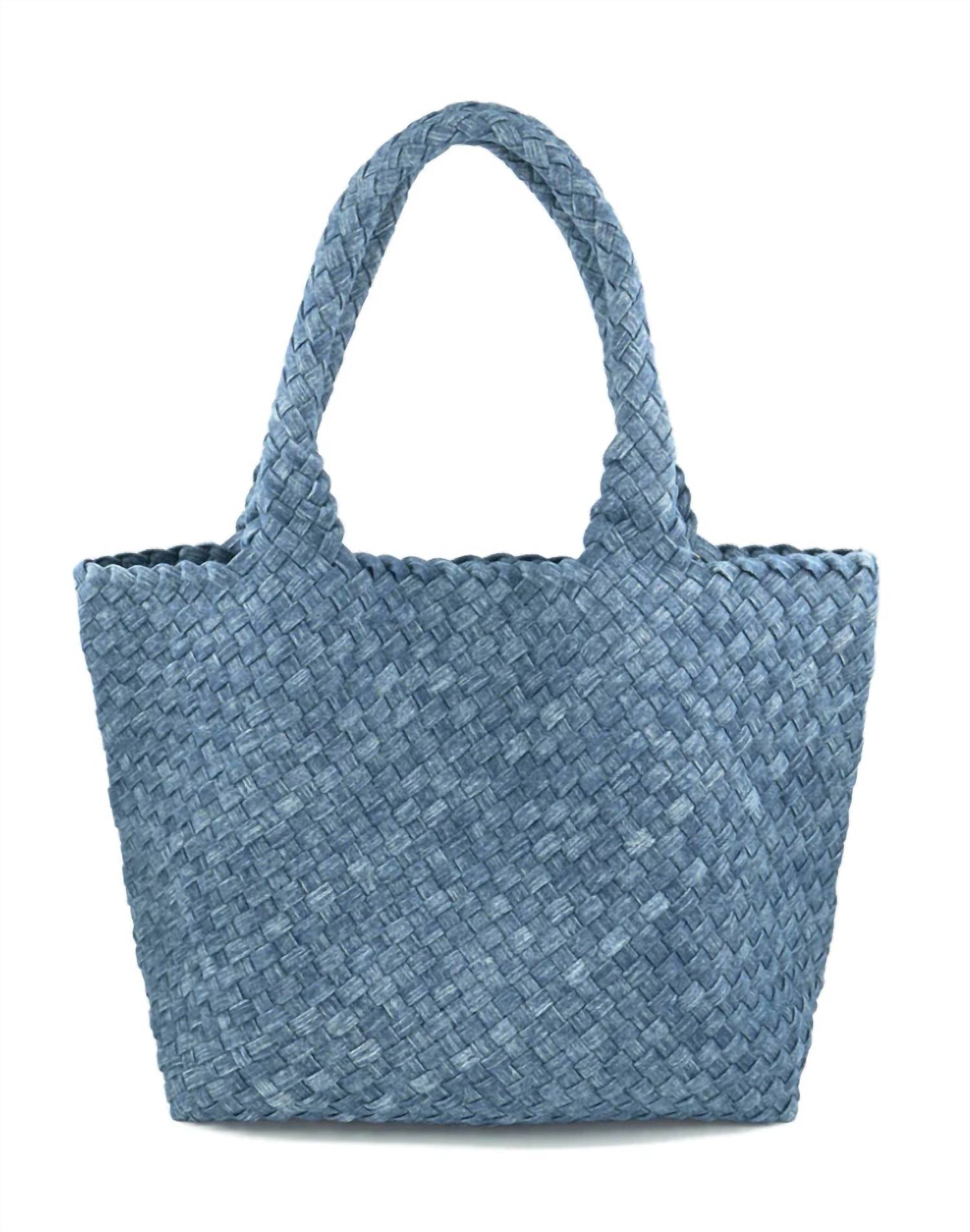 

Женская плетеная сумка-тоут из денима Melissa Masse, Denim