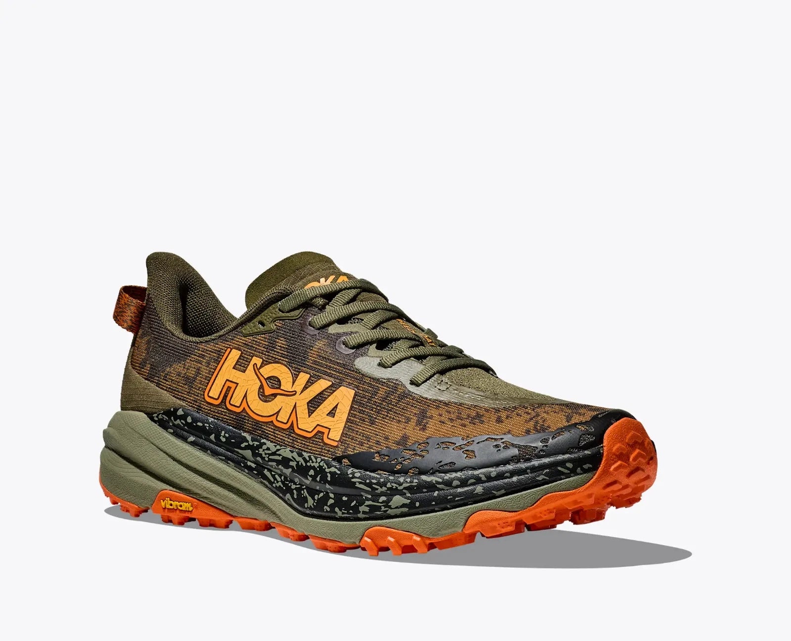 

Мужские кроссовки для бега по пересеченной местности Hoka One One Speedgoat 6 1147830-AQL, цвет оливковый, DWA2456 Hoka One One, зеленый