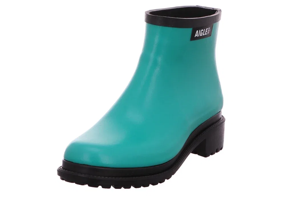 Резиновые сапоги зеленые, AIGLE, зеленый
