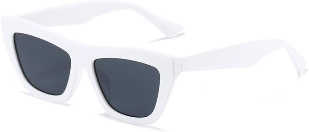 

Солнцезащитные очки MUTYNE One Piece Square Green Gradient Cat Eye для женщин, модные элегантные плоские солнцезащитные очки для мужчин, очки с защитой от УФ-излучения UV400, White Gray