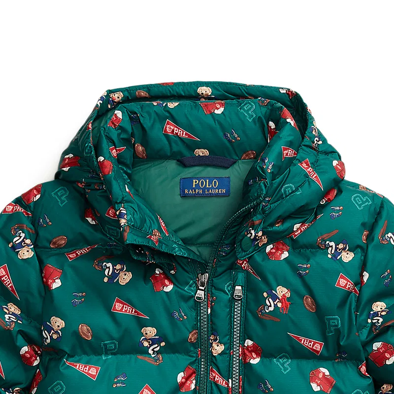 Пуховик зеленый Polo Ralph Lauren Kids' — фото 4