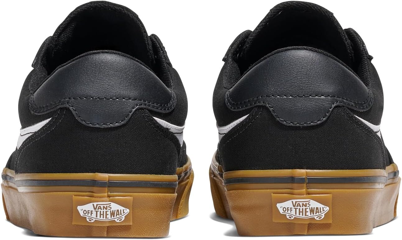 Vans Mens Brooklyn Ls Shoe | Кроссовки Low-top для повседневной носки, прогулок, работы и моды, Canvas Black/Gum — фото 3