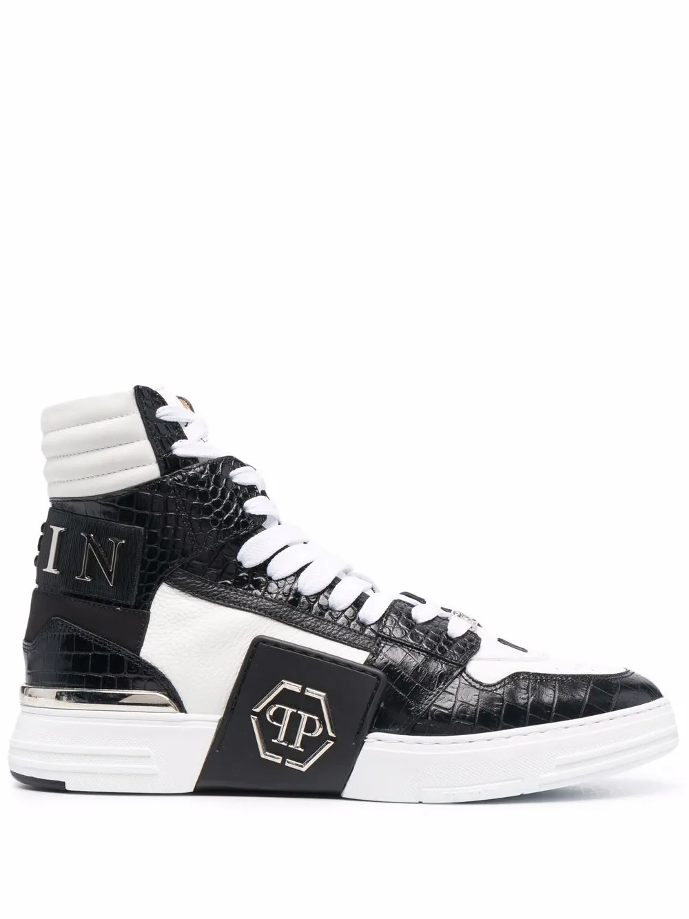 

Высокие кроссовки cocco phantom kicks Philipp Plein, белый