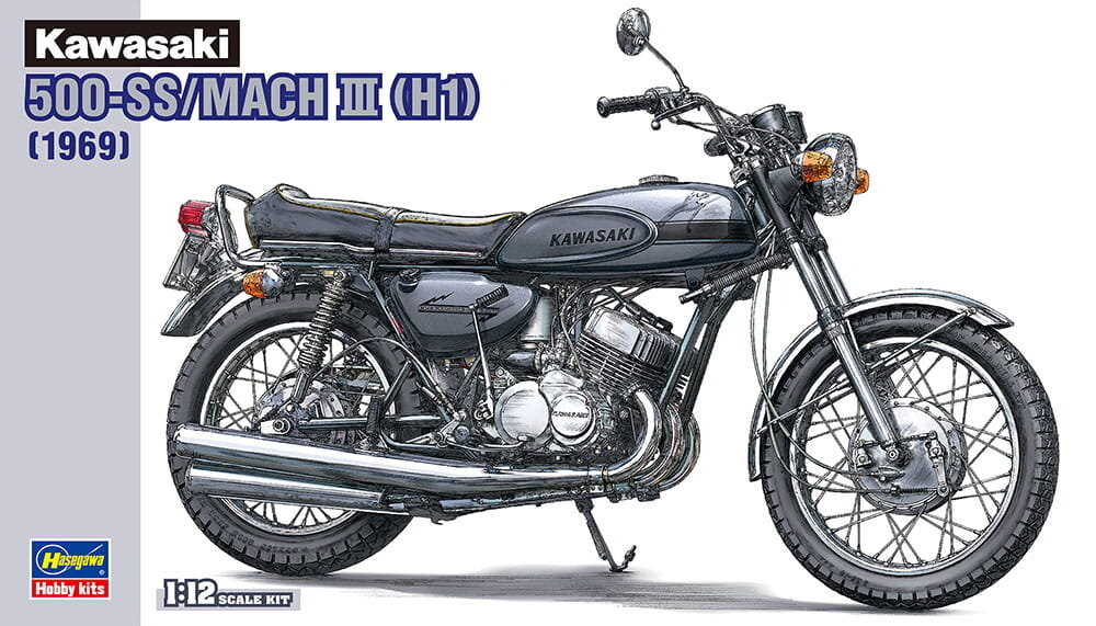 

Kawasaki 500-Ss/Mach III (H1) 1:12 Hasegawa Bk10