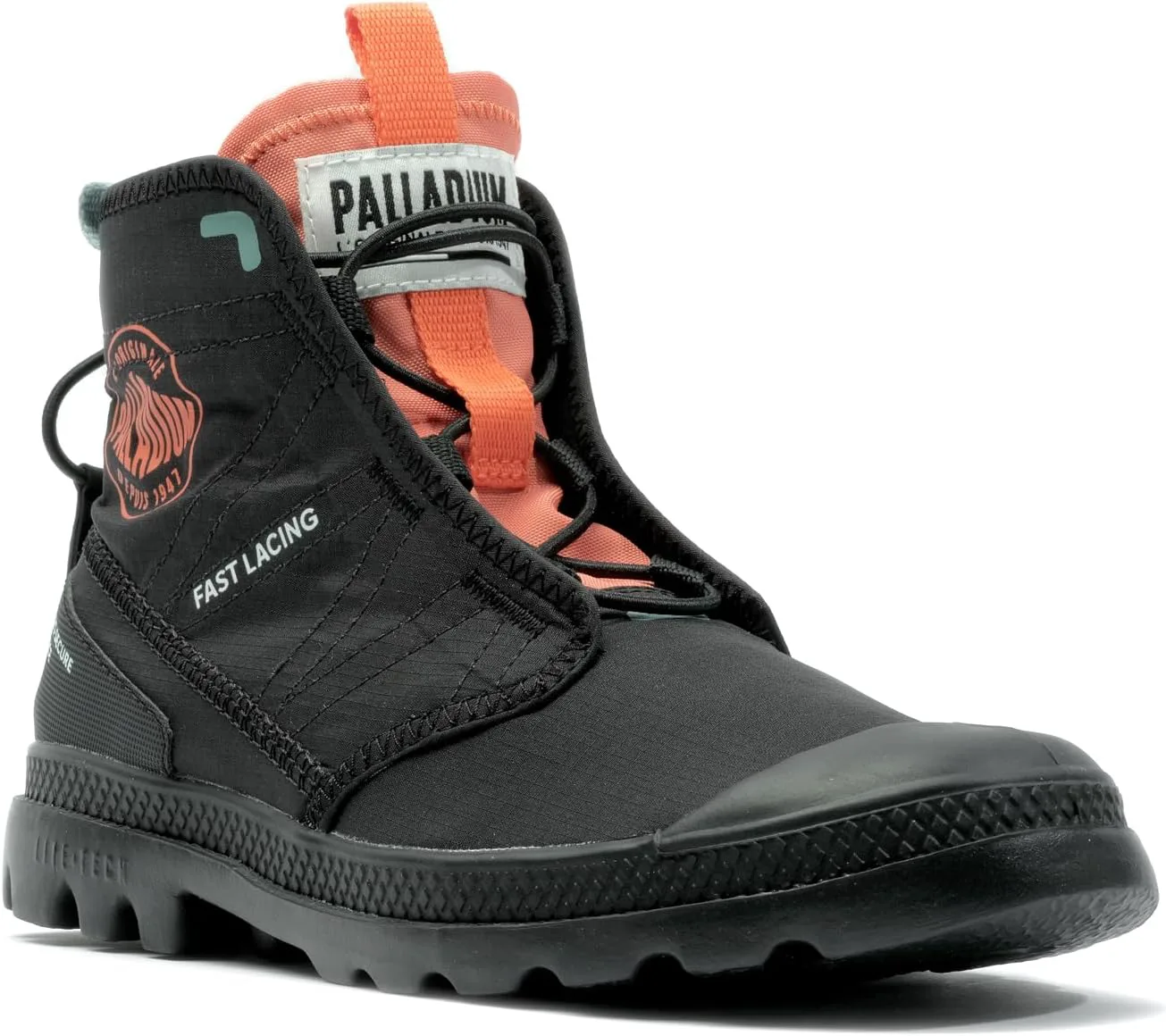 Мужские ботинки Palladium Pampa Travel Lite Ripstop с застежкой-тогглом, черный — фото 3