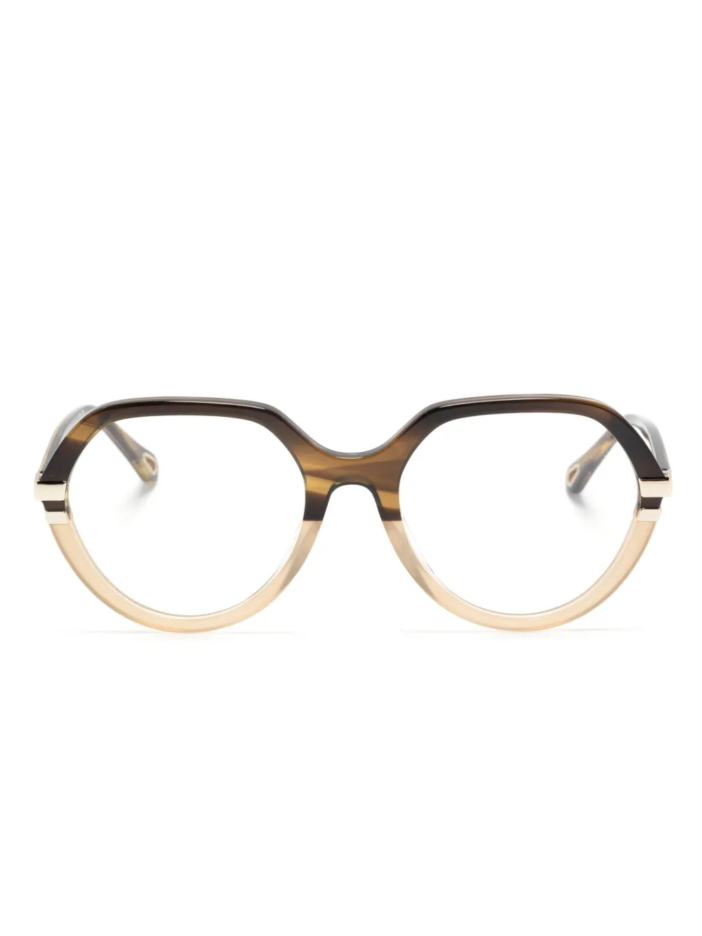 

Очки в двух тонах Chloé Eyewear, коричневый