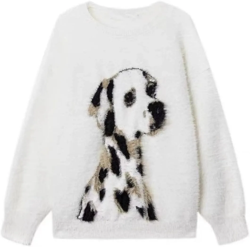 

Свитер с принтом собаки SUGEBETA